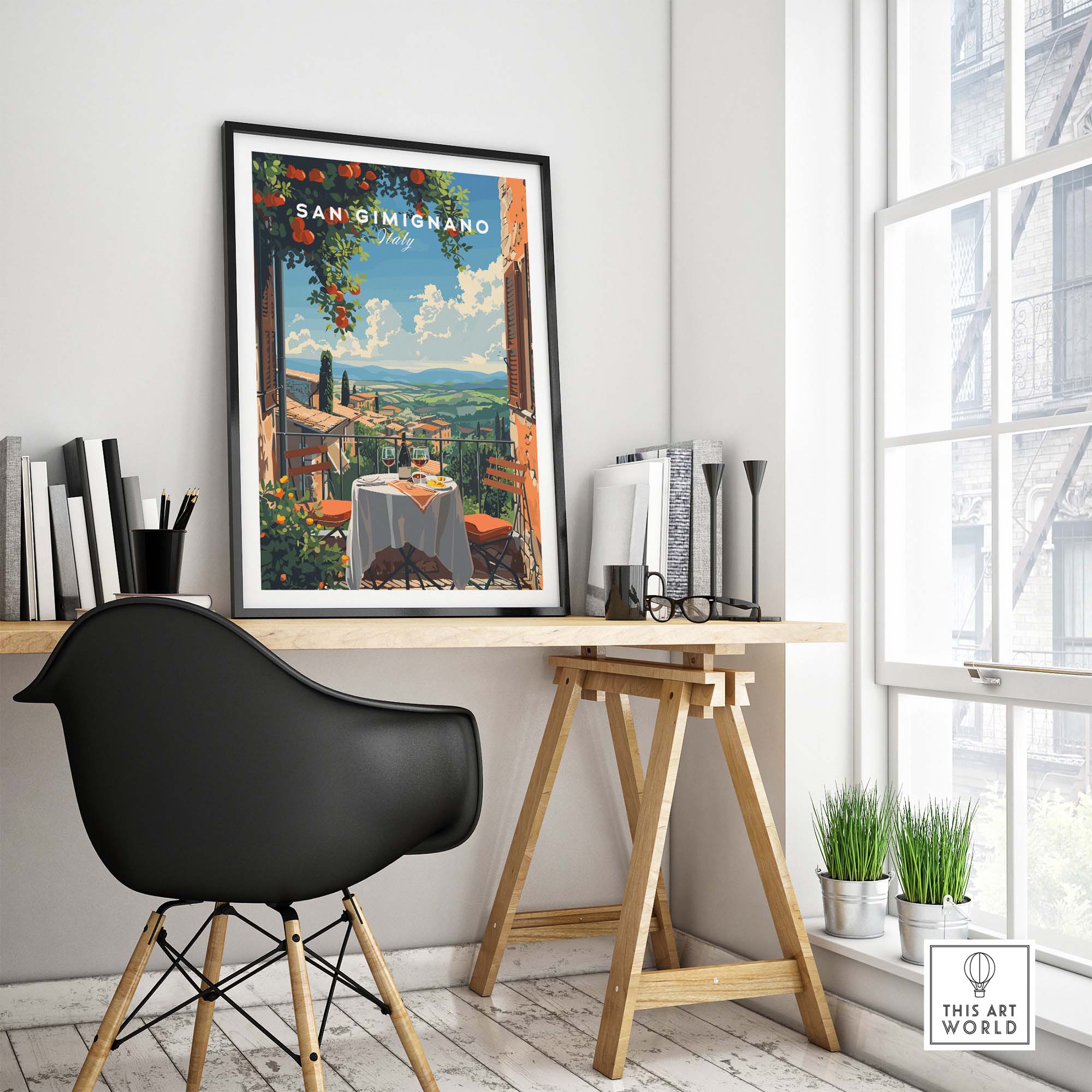 San Gimignano Travel Poster