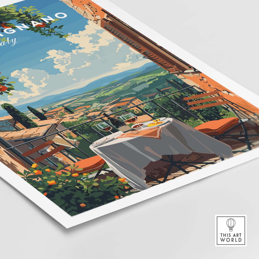 San Gimignano Travel Poster