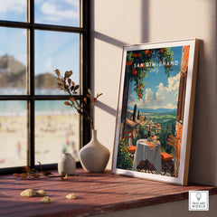 San Gimignano Travel Poster