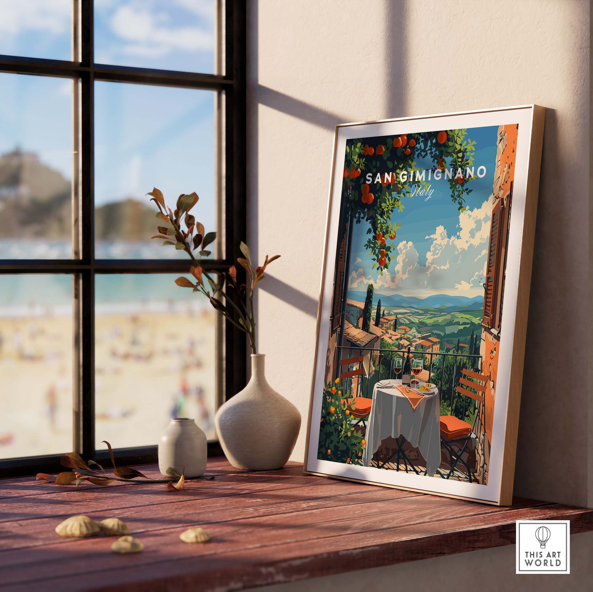 San Gimignano Travel Poster