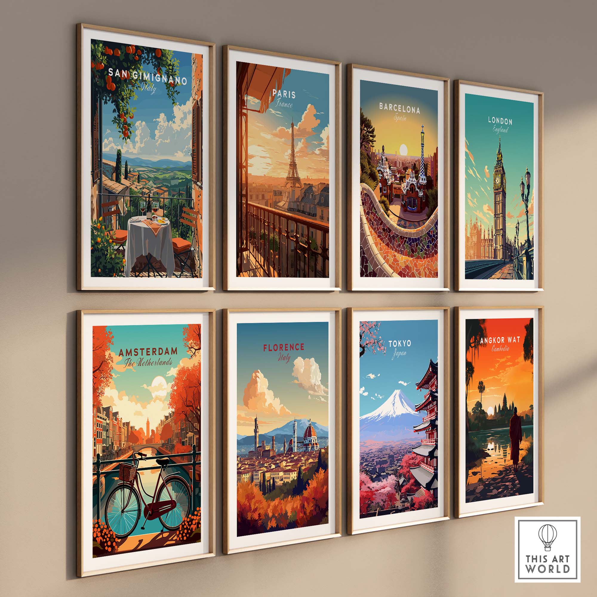 San Gimignano Travel Poster