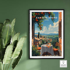 San Gimignano Travel Poster
