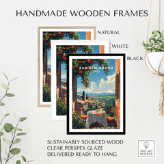 San Gimignano Travel Poster