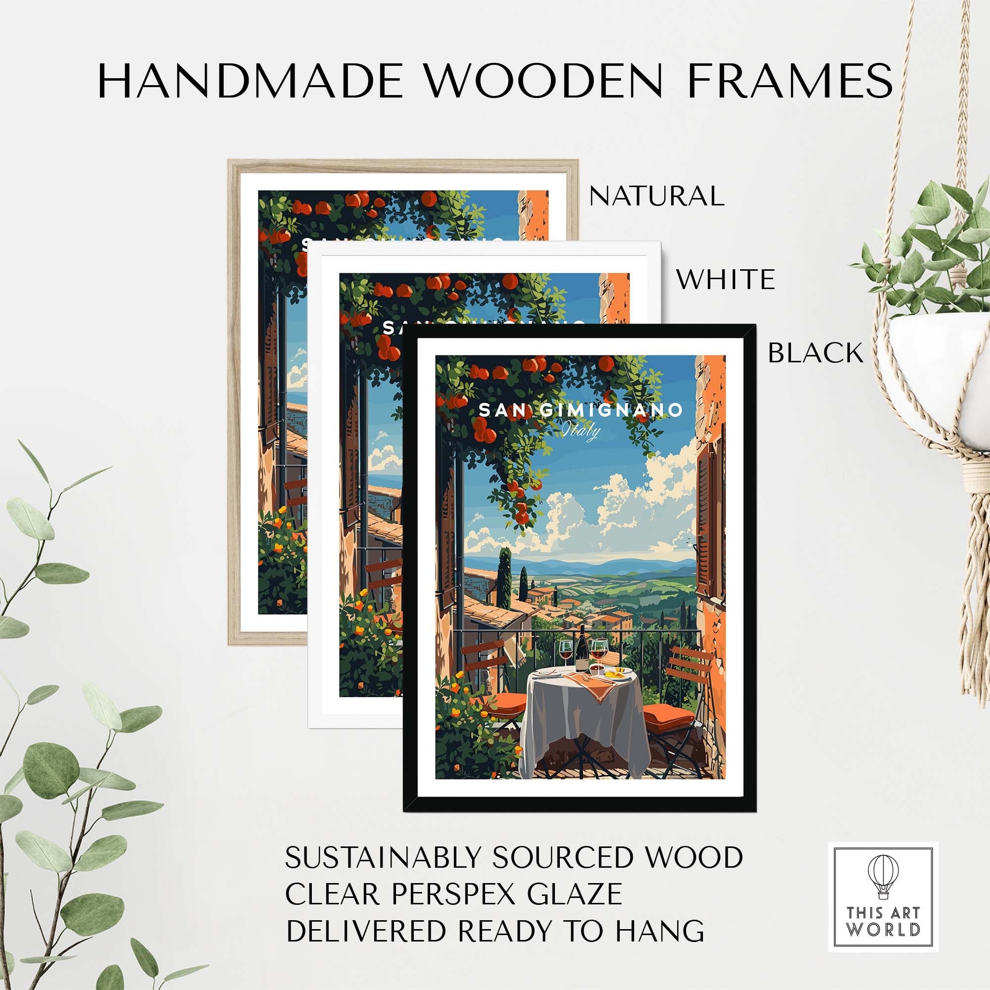 San Gimignano Travel Poster