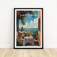 San Gimignano Travel Poster