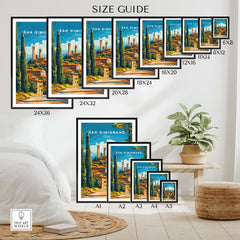 San Gimignano Travel Print