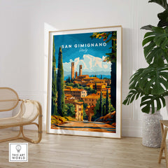 San Gimignano Travel Print