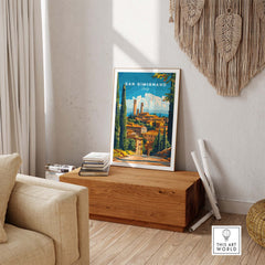 San Gimignano Travel Print