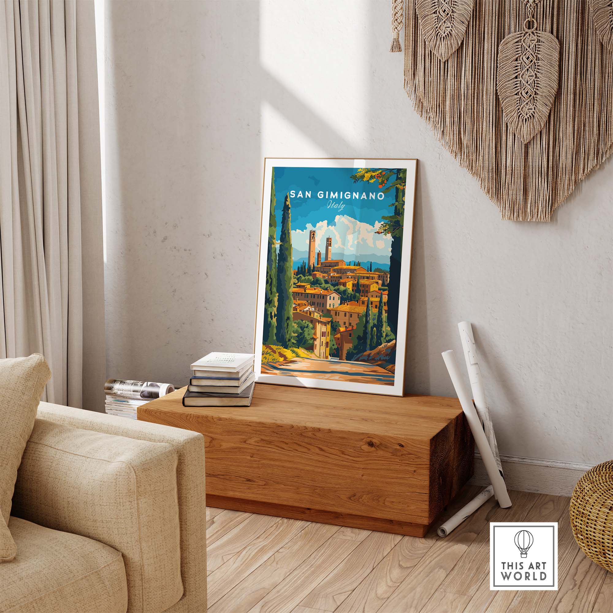 San Gimignano Travel Print
