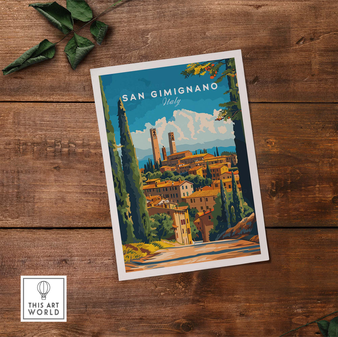 San Gimignano Travel Print
