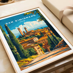San Gimignano Travel Print