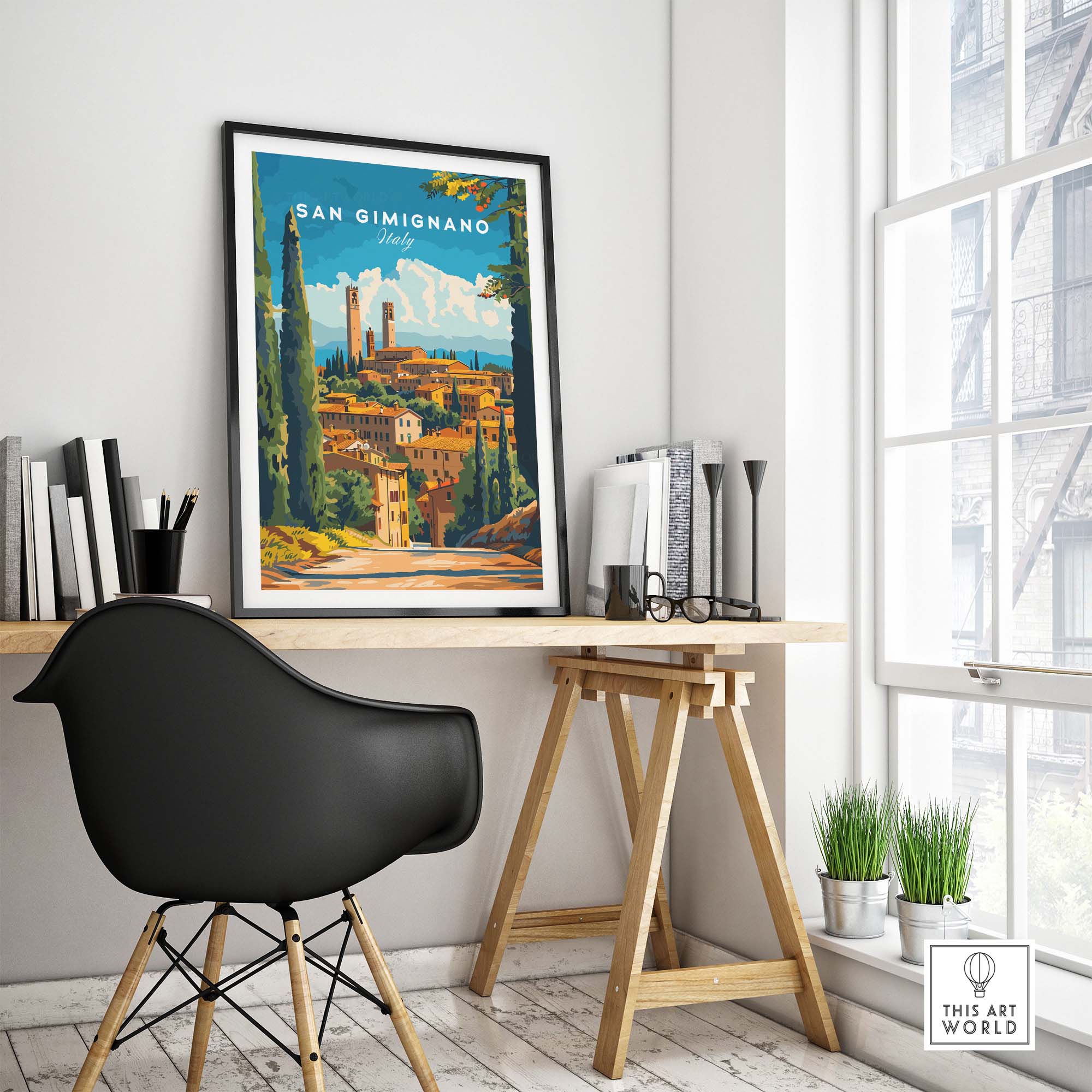 San Gimignano Travel Print