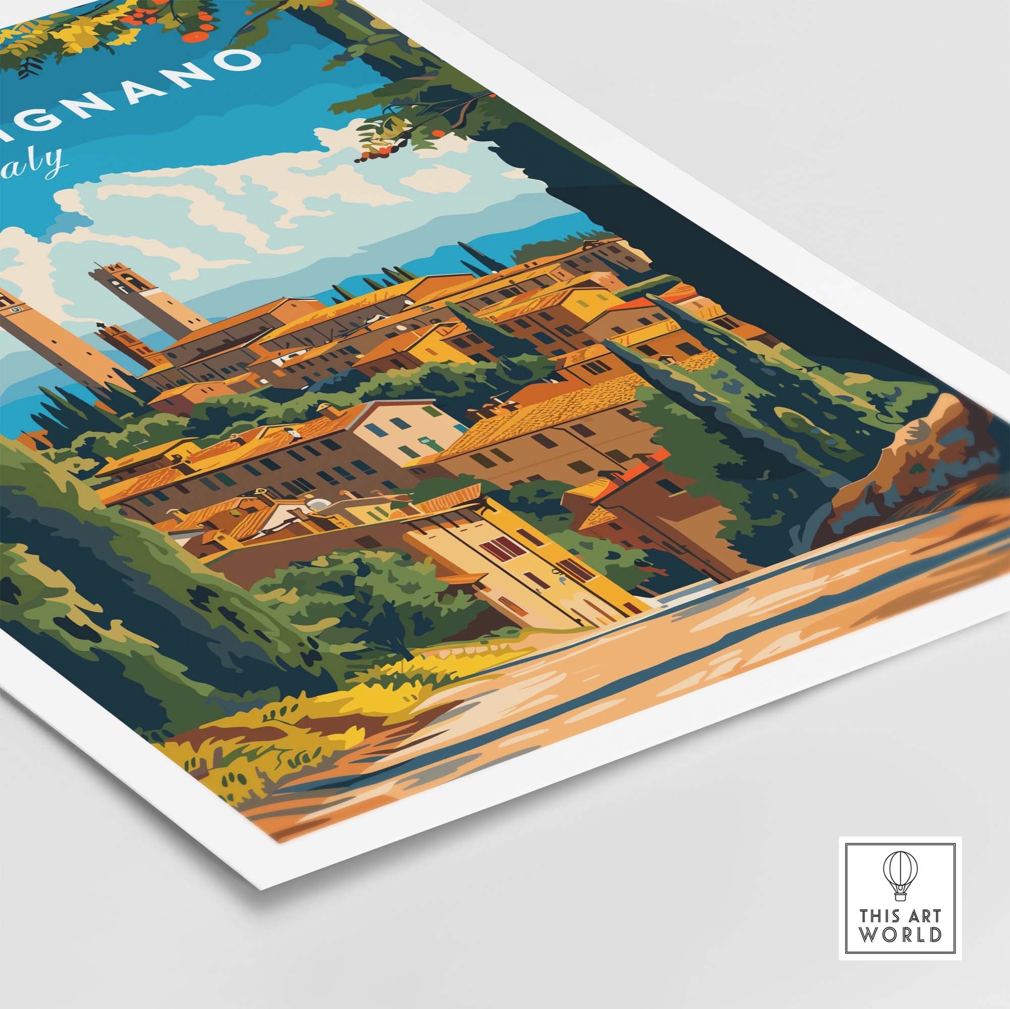 San Gimignano Travel Print