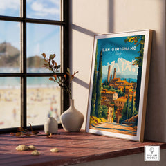 San Gimignano Travel Print