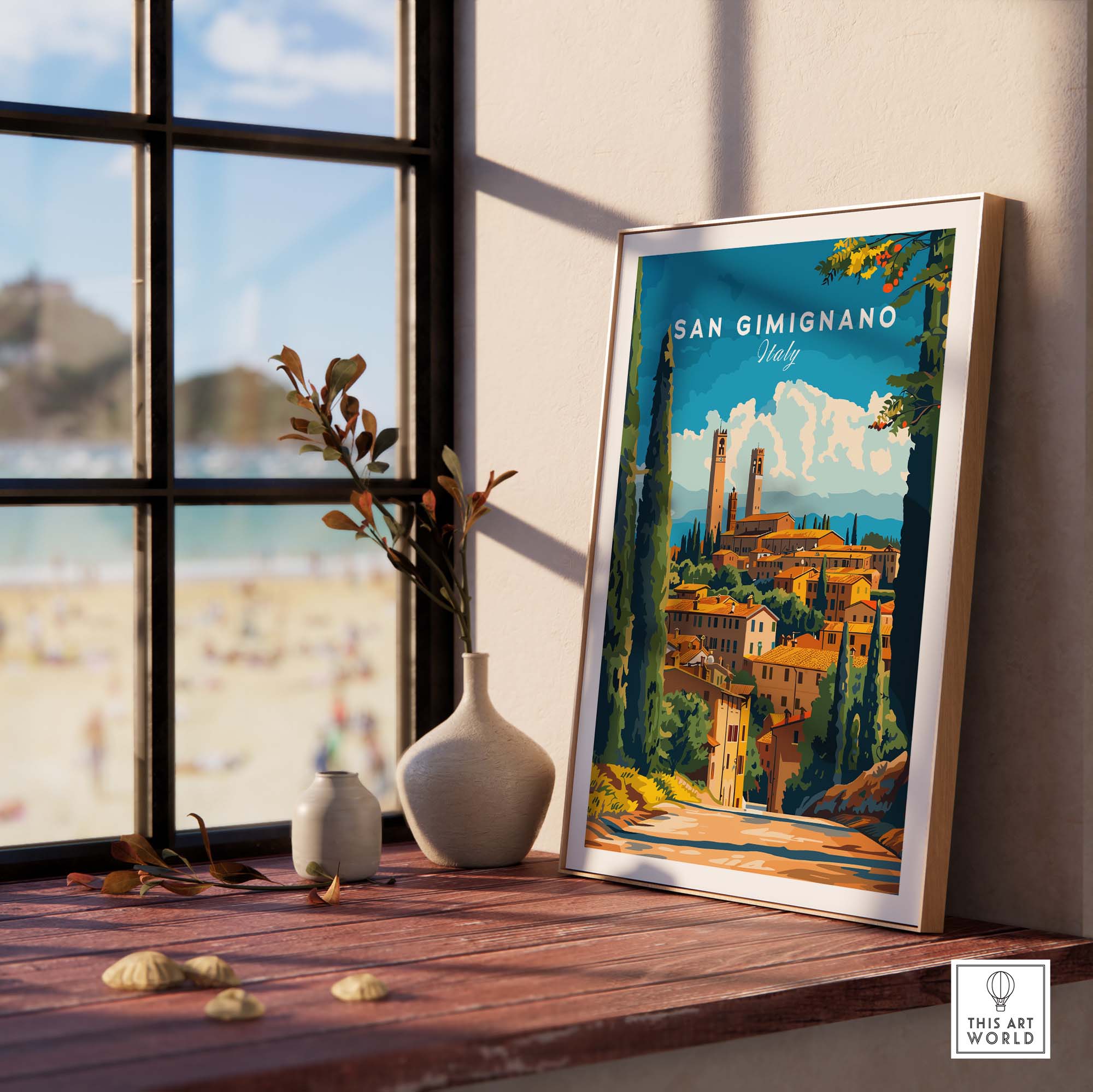 San Gimignano Travel Print