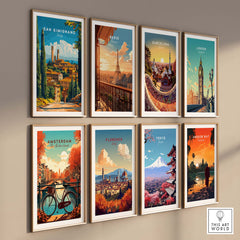 San Gimignano Travel Print