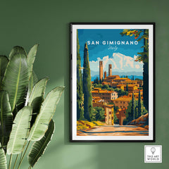San Gimignano Travel Print