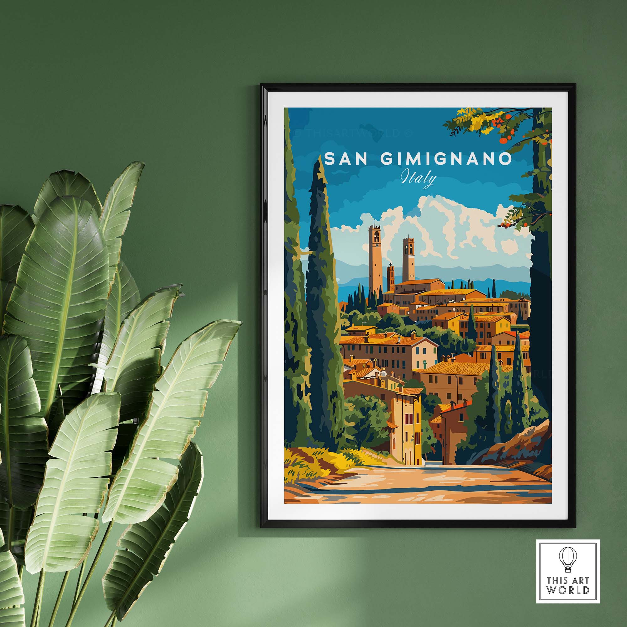 San Gimignano Travel Print