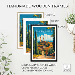 San Gimignano Travel Print