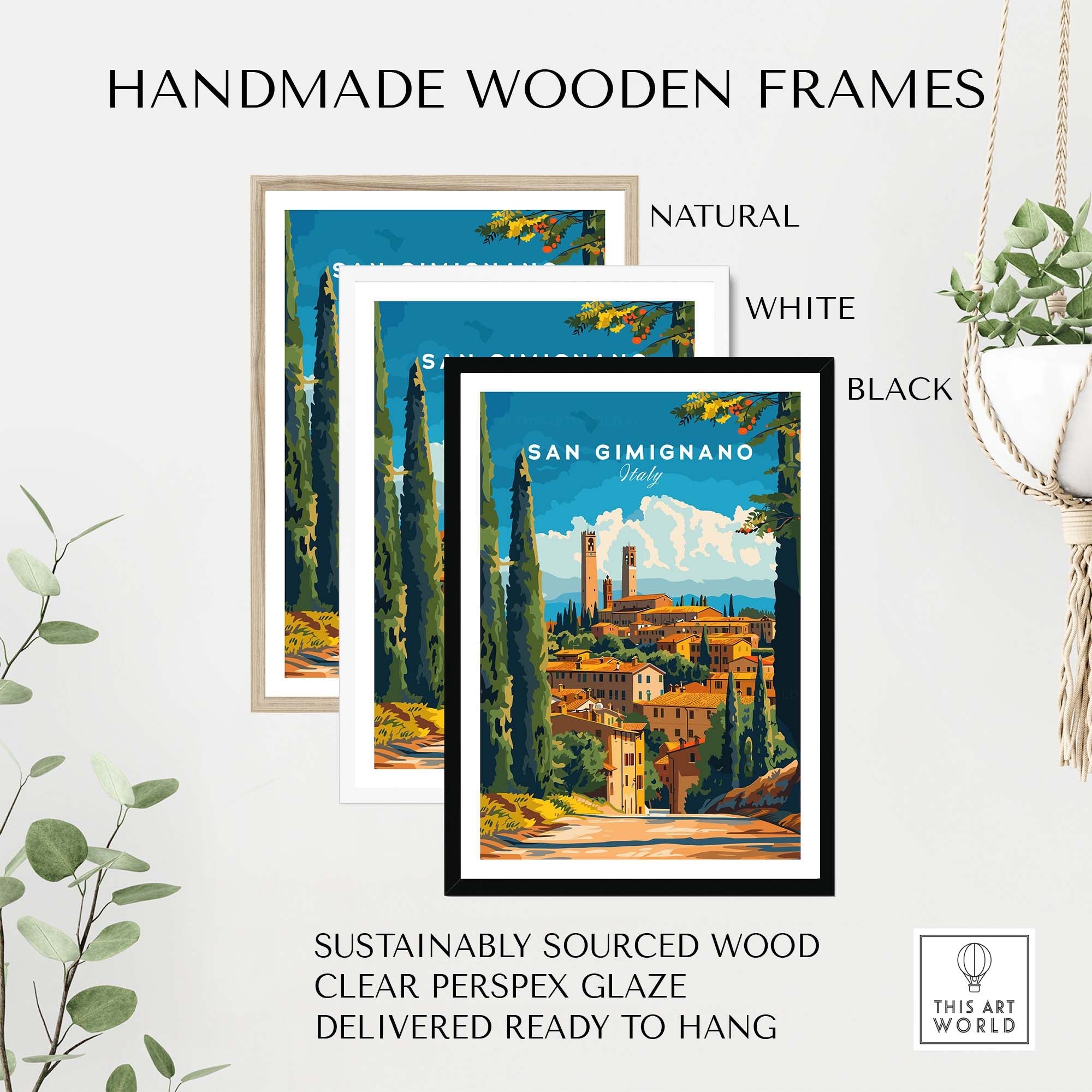 San Gimignano Travel Print