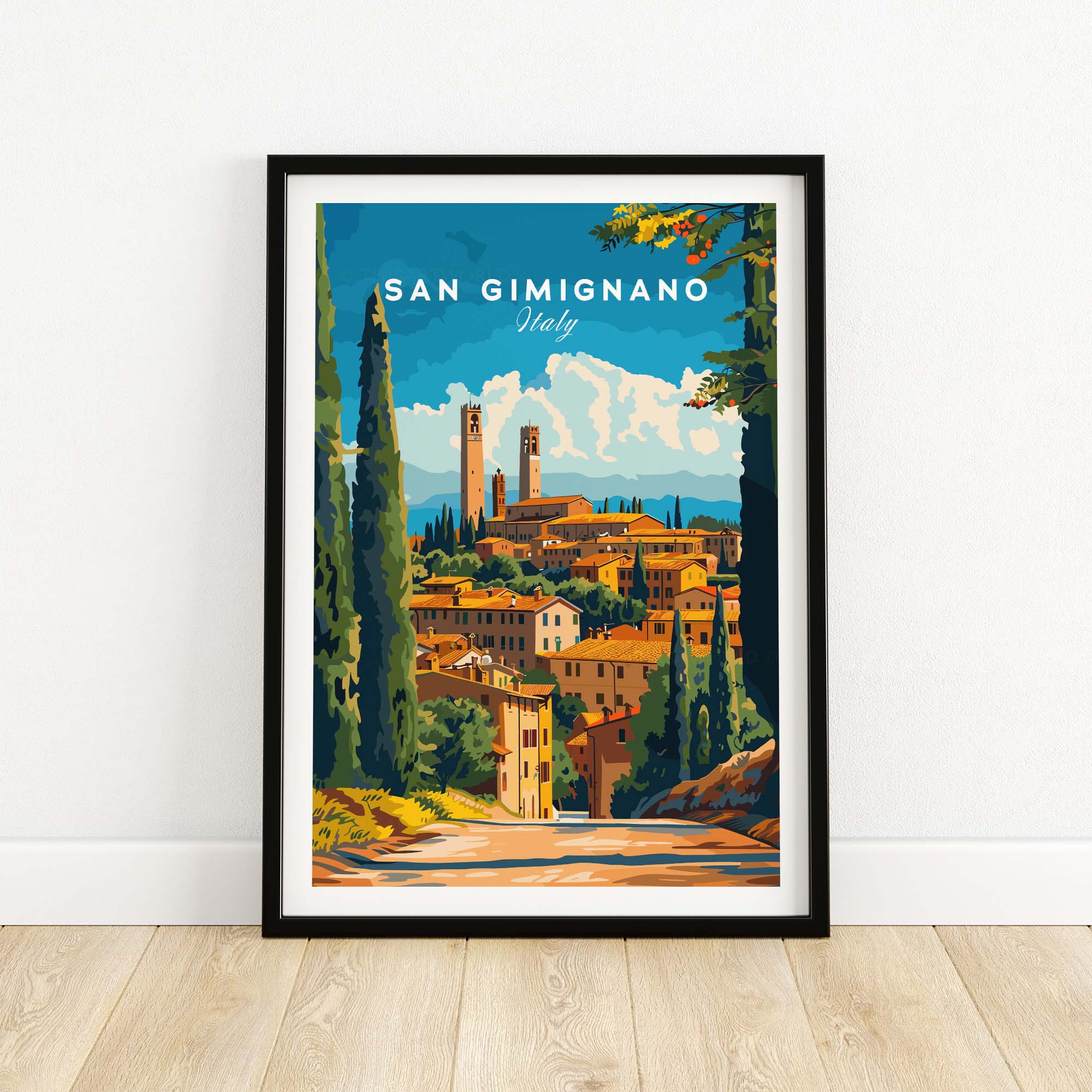 San Gimignano Travel Print
