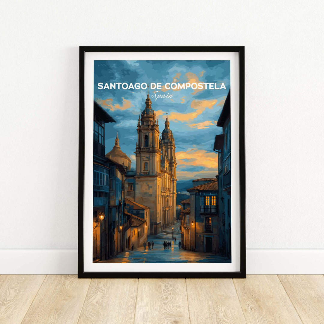 Santiago de Compostela Print | Galician Home Decor featuring the iconic architecture of Santiago de Compostela.