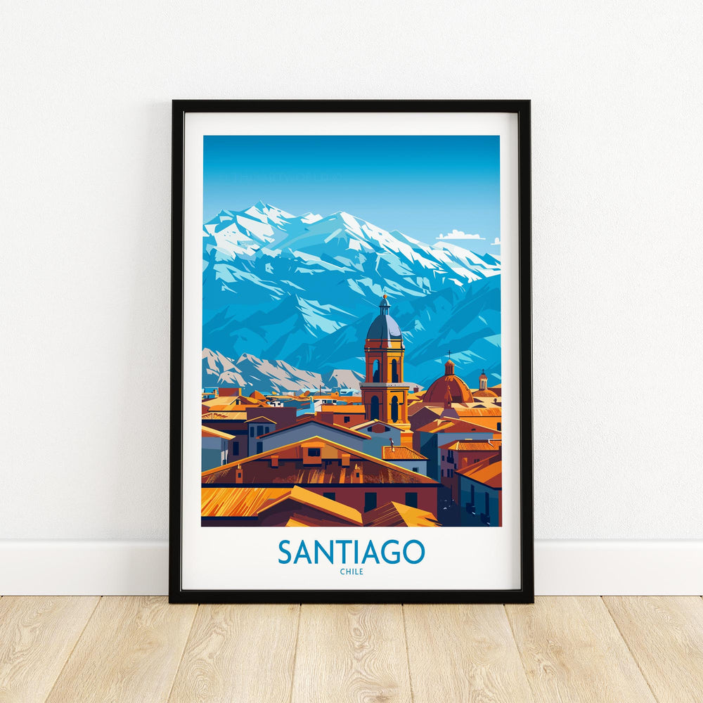 Santiago Wall Art Poster - Chile