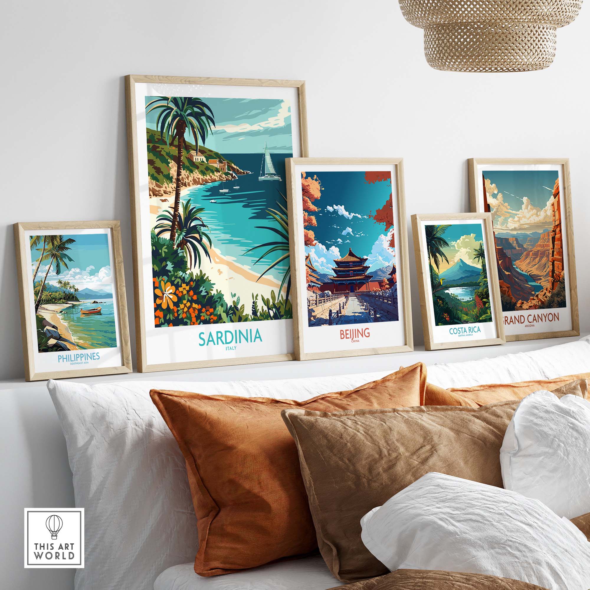 Sardinia Italy Poster - Vibrant Print of Stunning Mediterranean Views