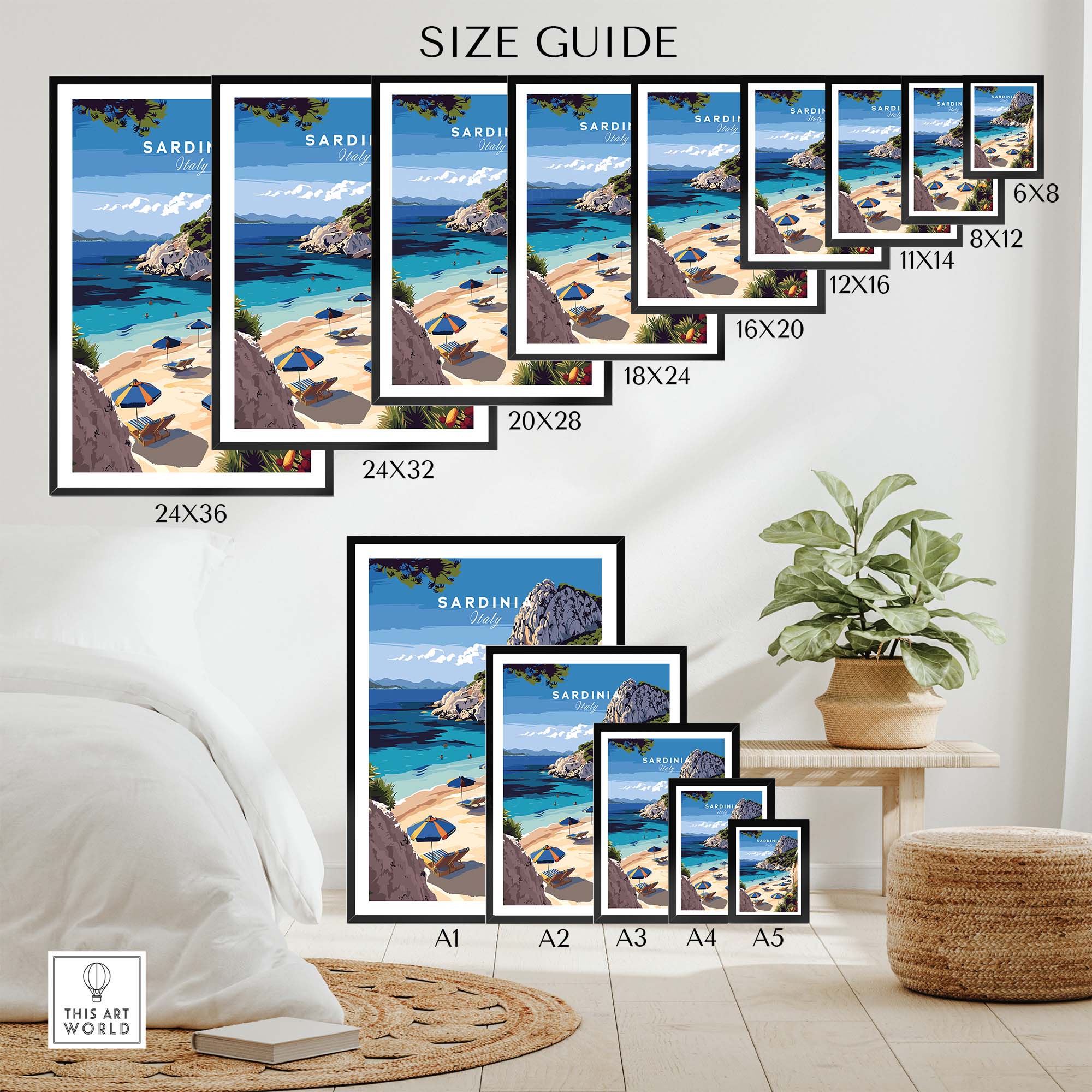 Sardinia Poster Italy