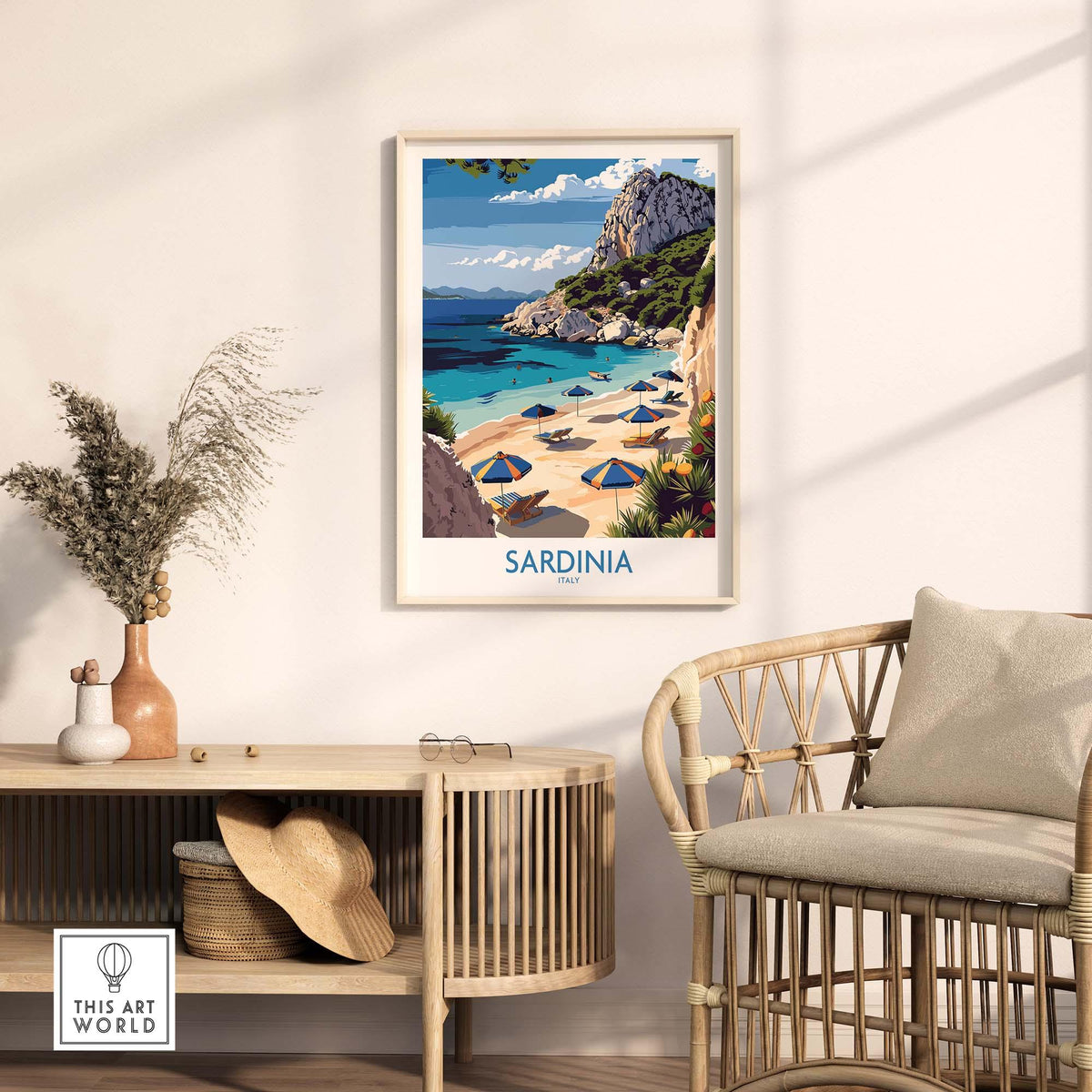 Sardinia Print Italy