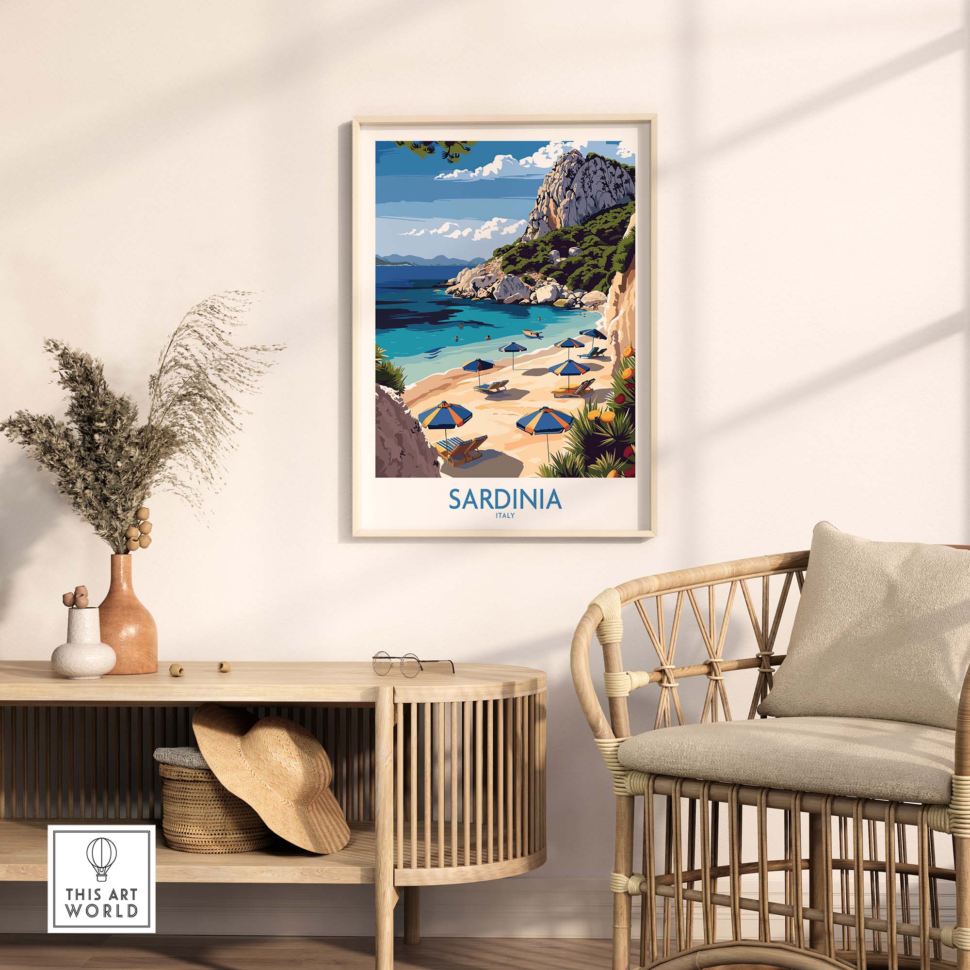 Sardinia Print Italy