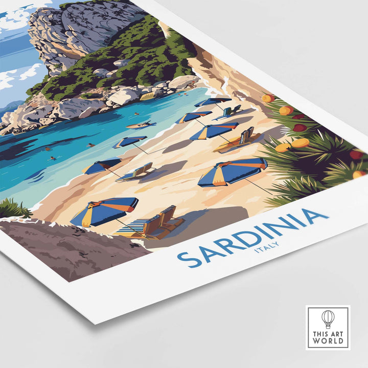 Sardinia Print Italy