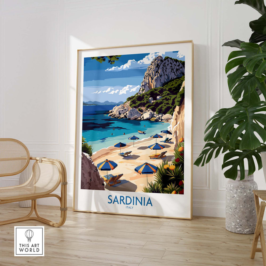 Sardinia Print Italy