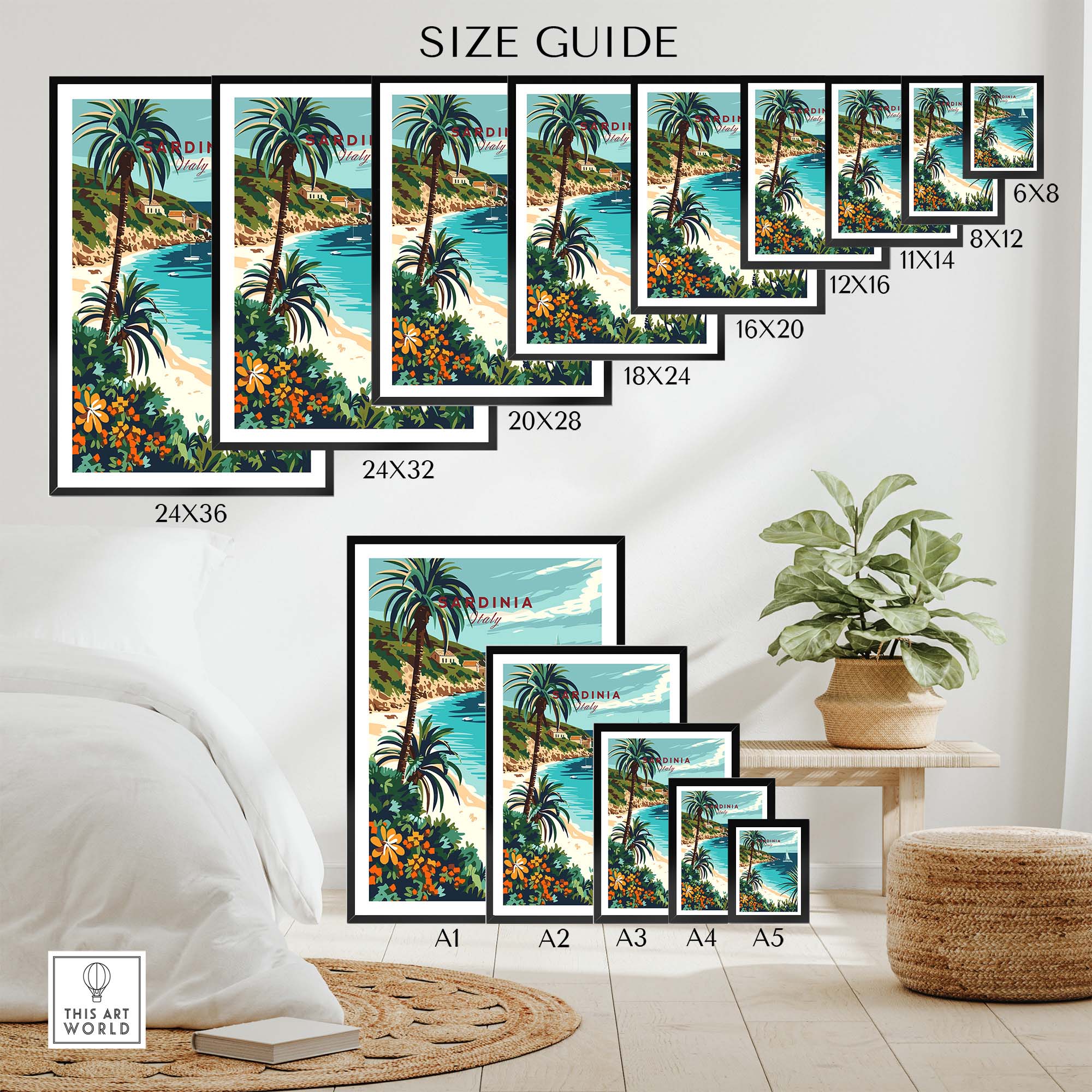 Sardinia Travel Print