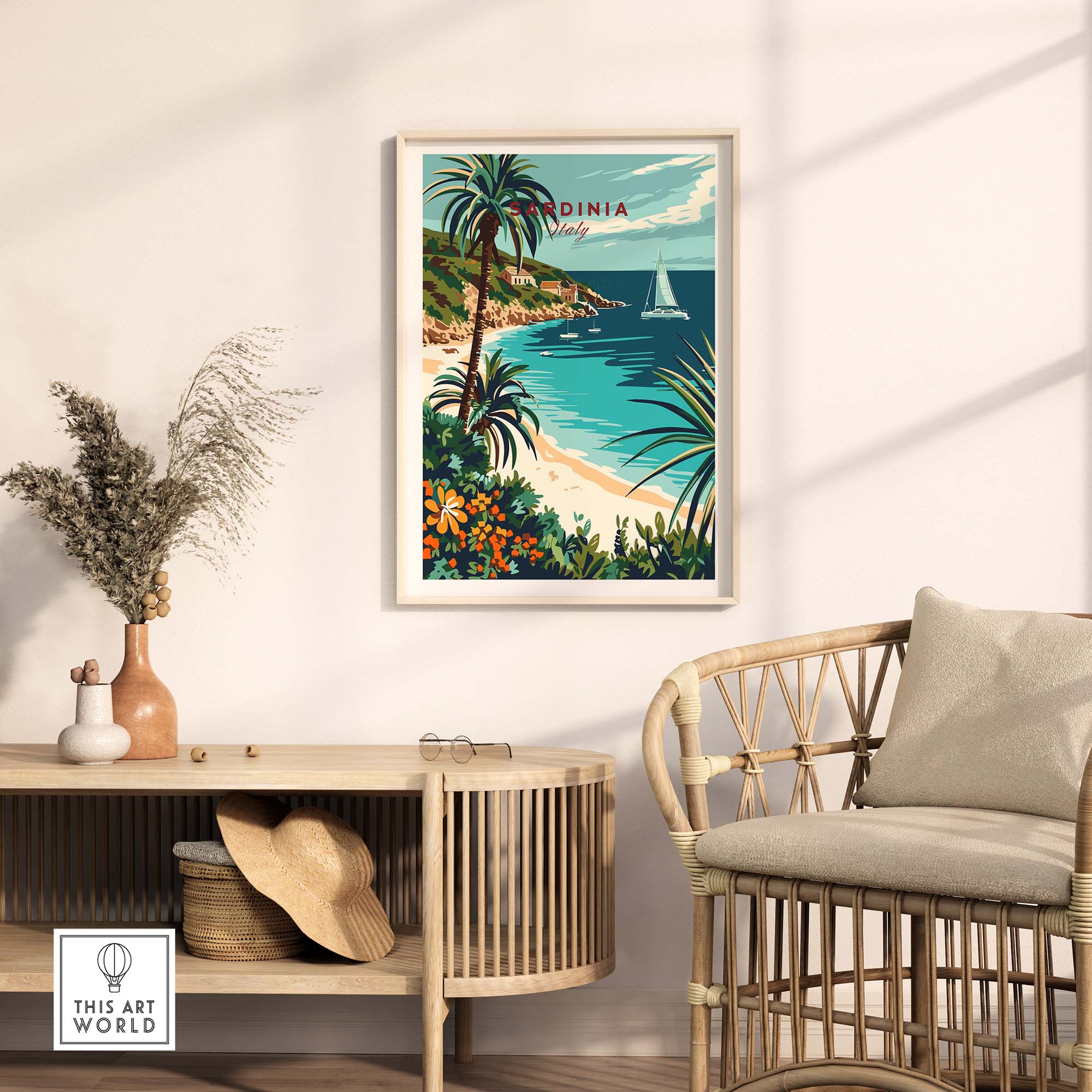 Sardinia Travel Print