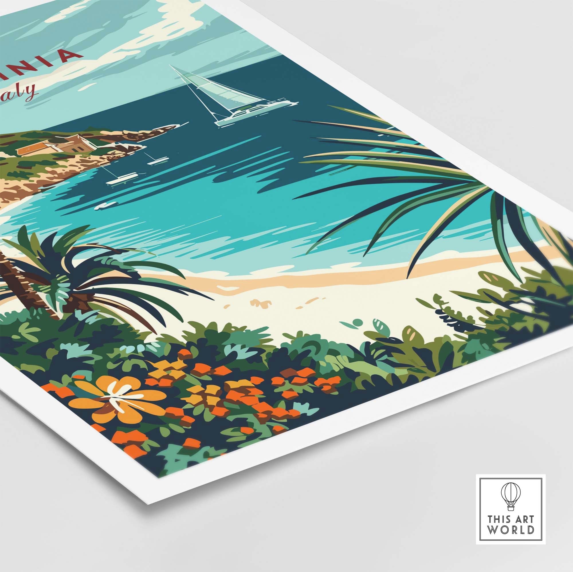 Sardinia Travel Print