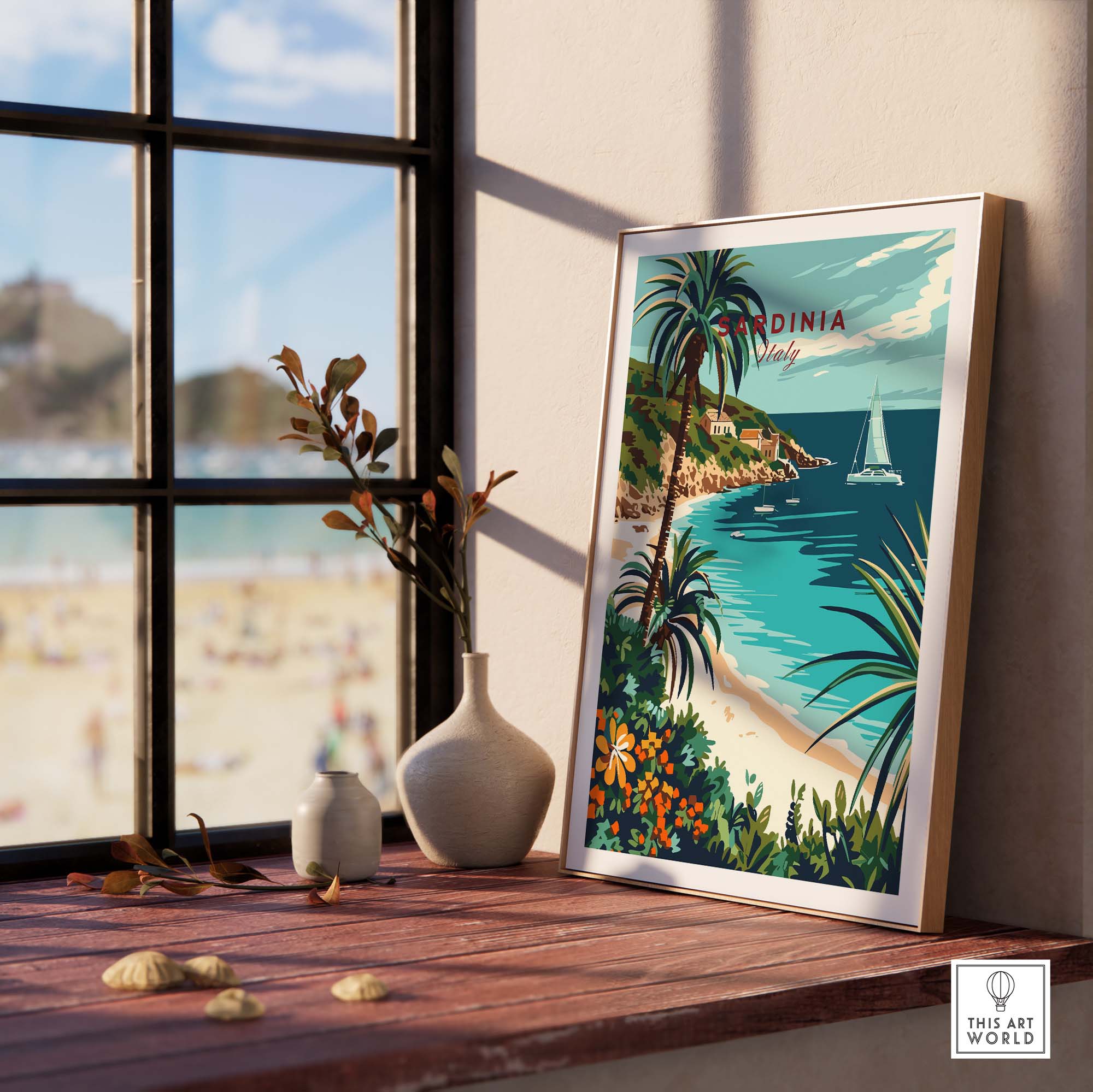 Sardinia Travel Print