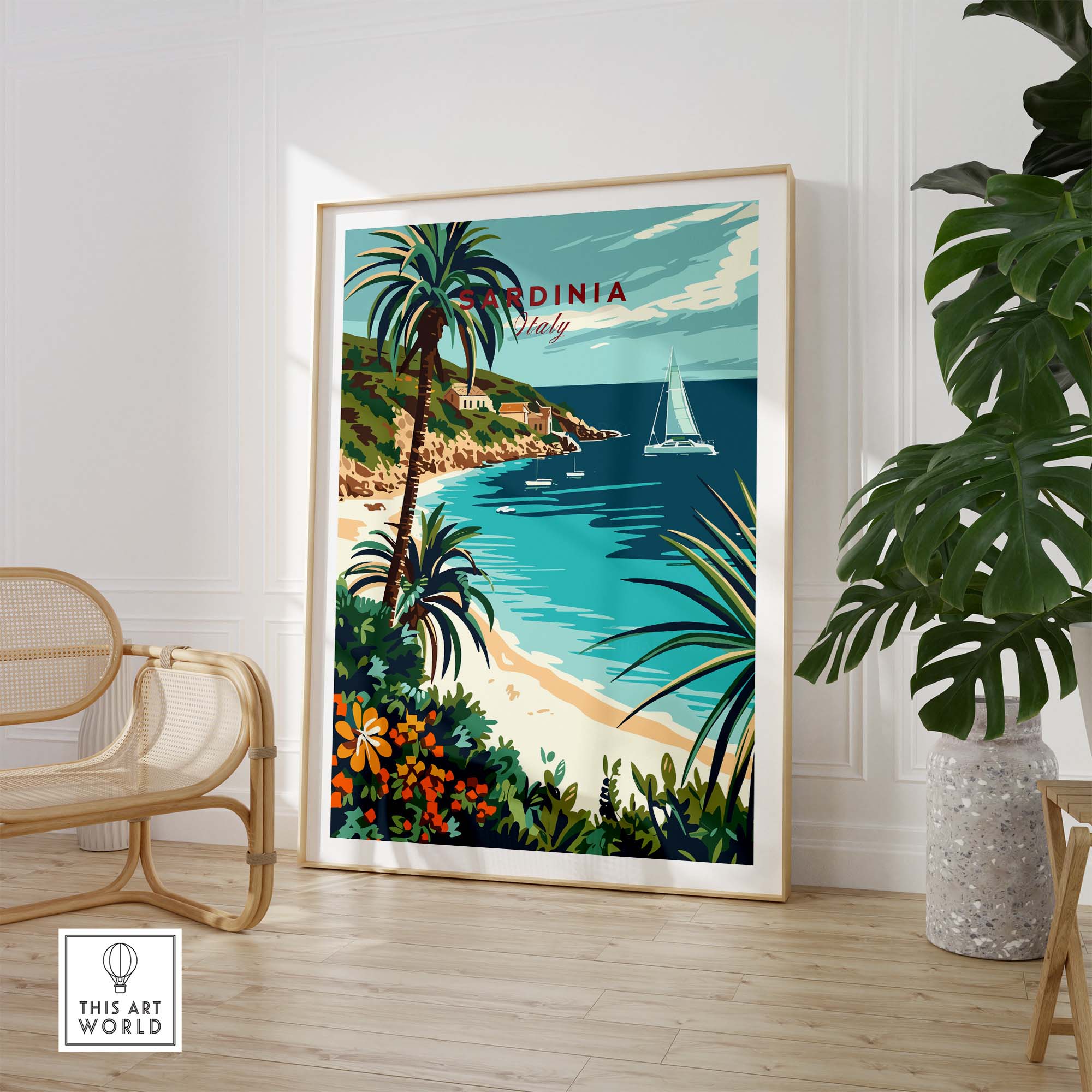 Sardinia Travel Print