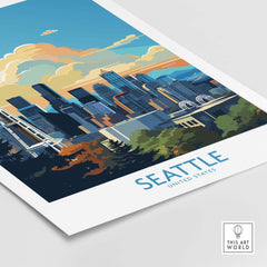 Seattle Poster part of our best collection or travel posters and prints - This Art World