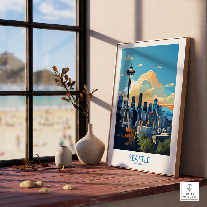 Seattle Poster part of our best collection or travel posters and prints - This Art World