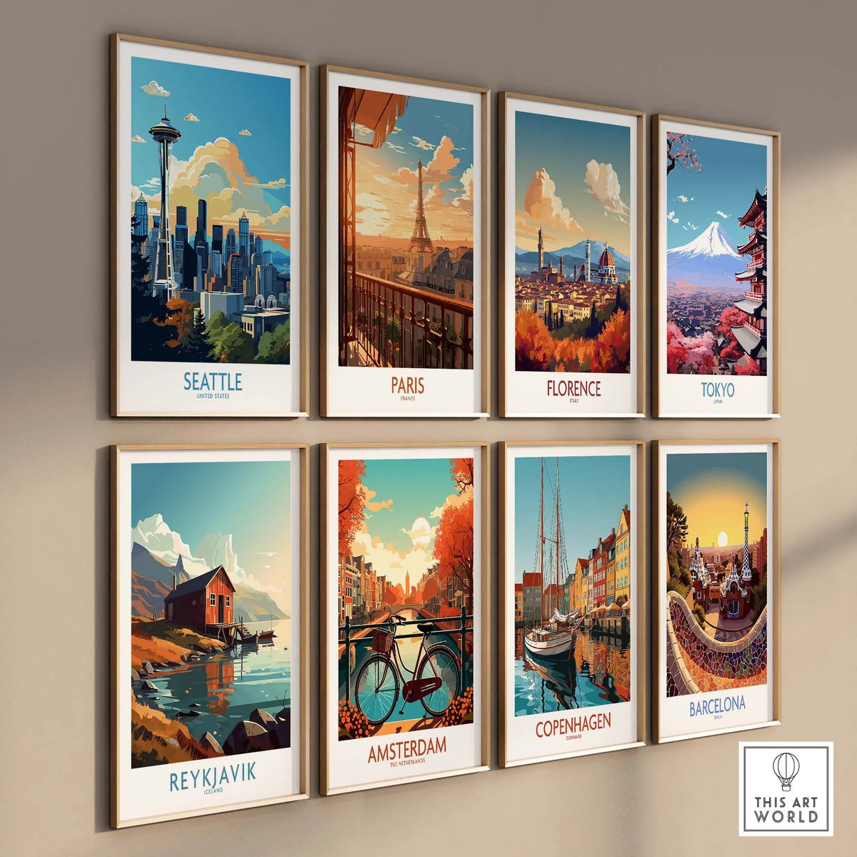 Seattle Poster part of our best collection or travel posters and prints - This Art World