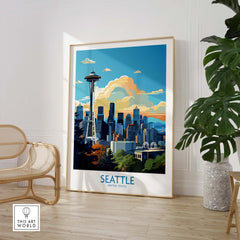 Seattle Poster part of our best collection or travel posters and prints - This Art World