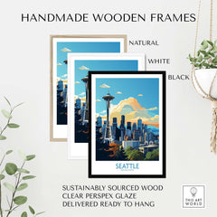 Seattle Poster part of our best collection or travel posters and prints - This Art World