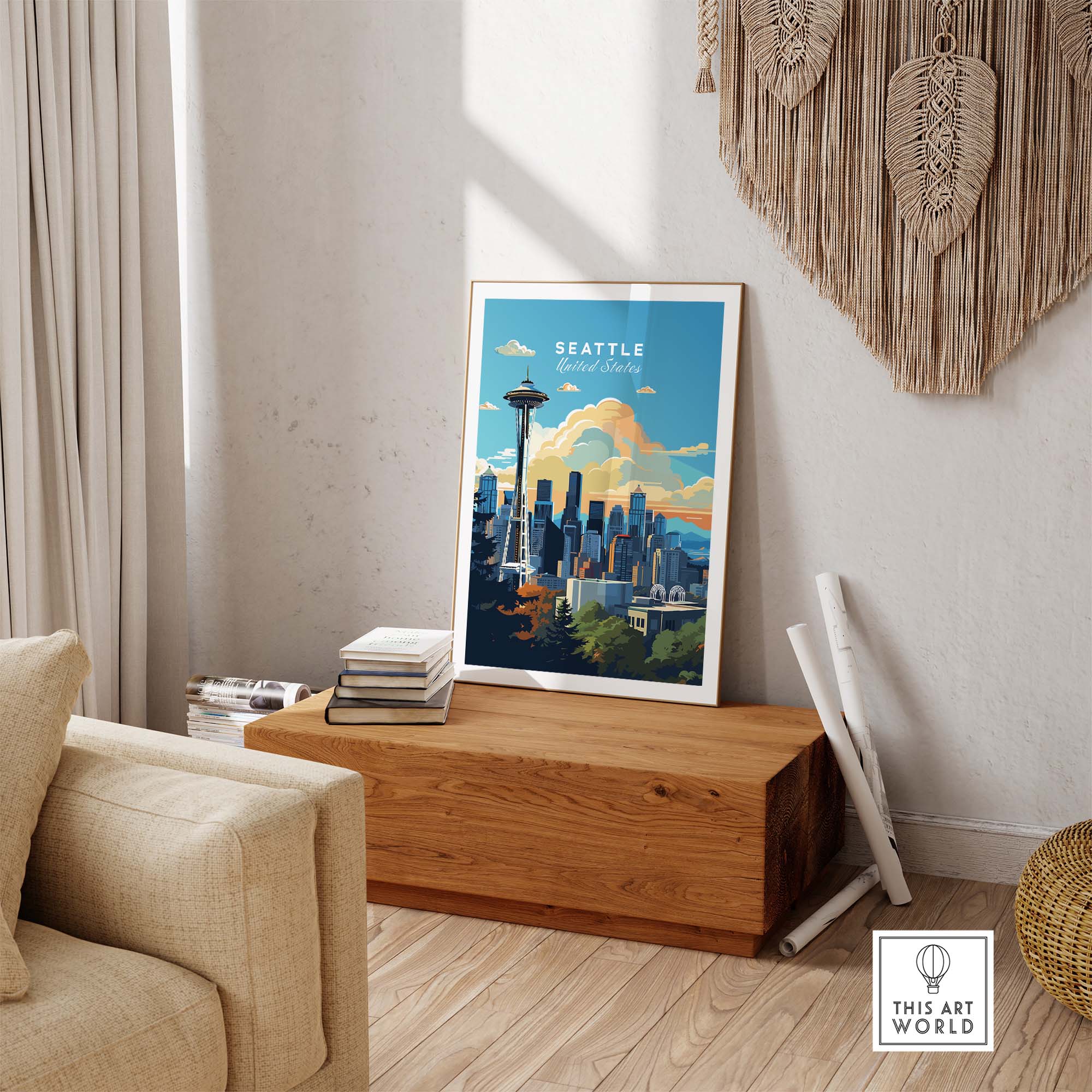 Seattle Print part of our best collection or travel posters and prints - This Art World