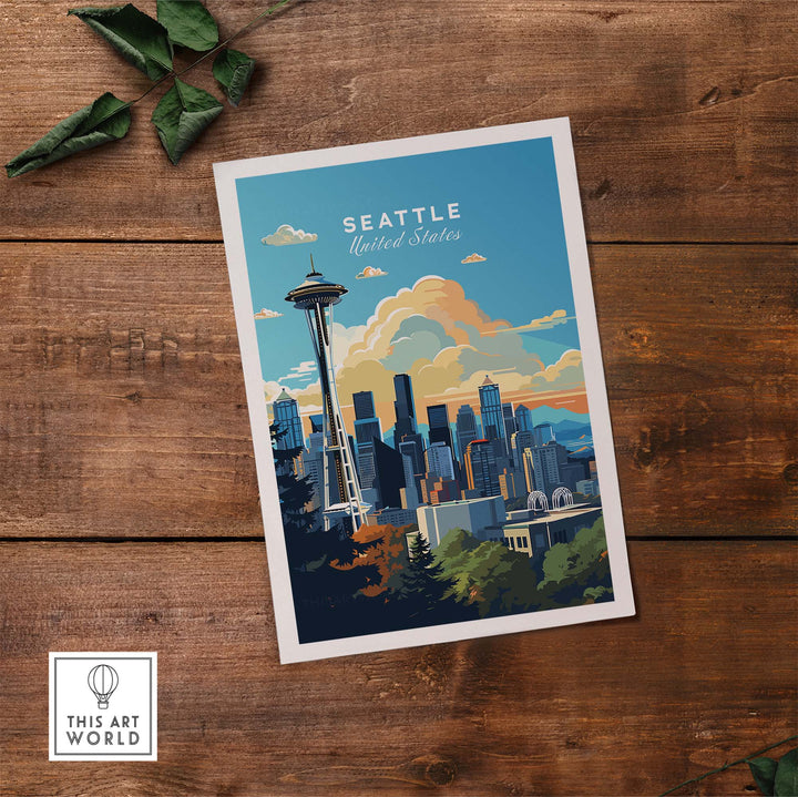 Seattle Print part of our best collection or travel posters and prints - This Art World