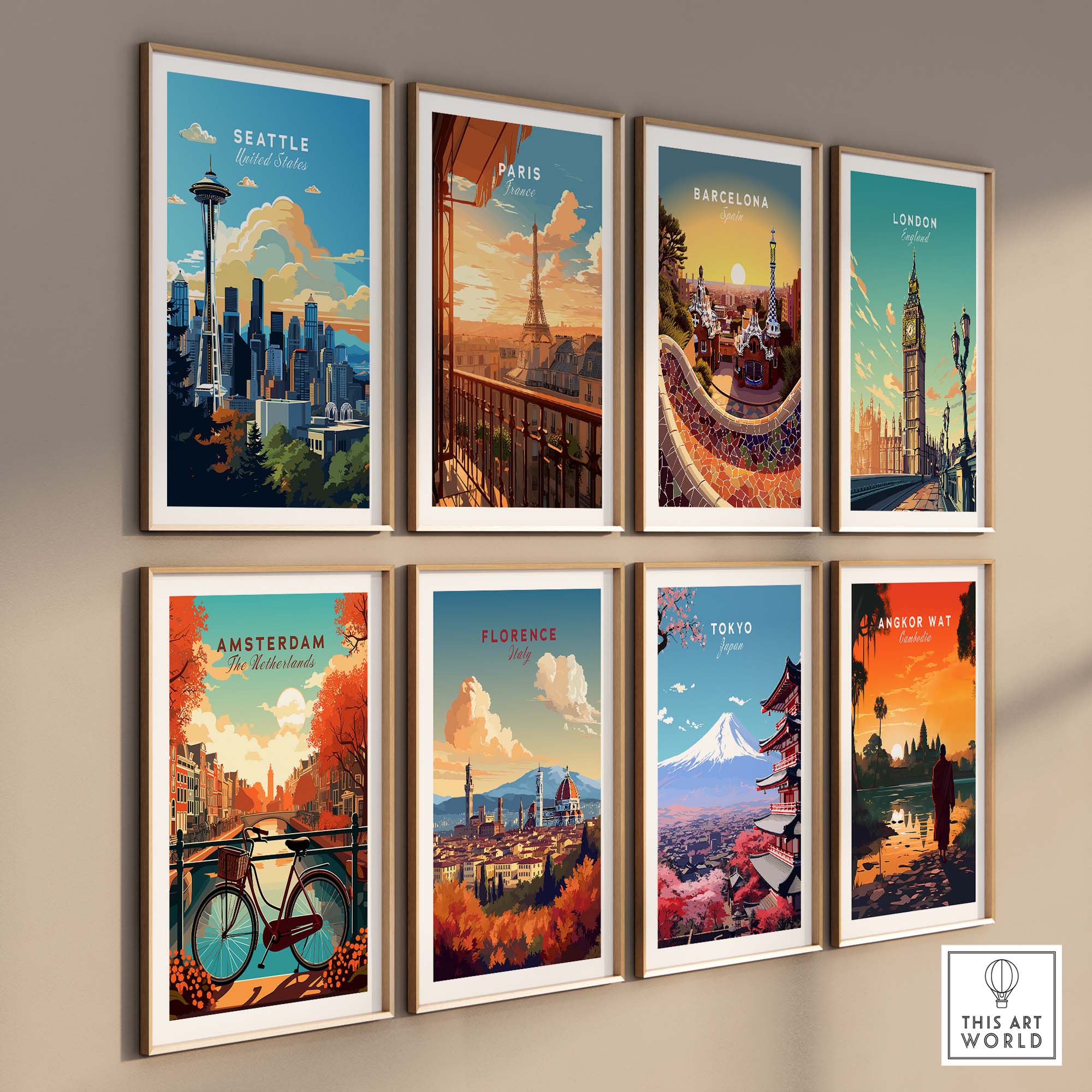 Seattle Print part of our best collection or travel posters and prints - This Art World