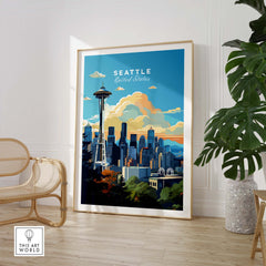Seattle Print part of our best collection or travel posters and prints - This Art World