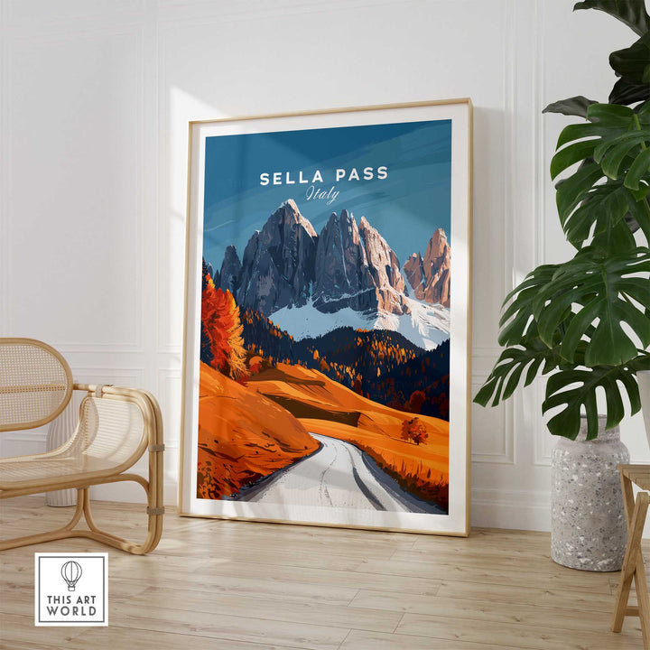 Sella Pass Art Print Italy-This Art World