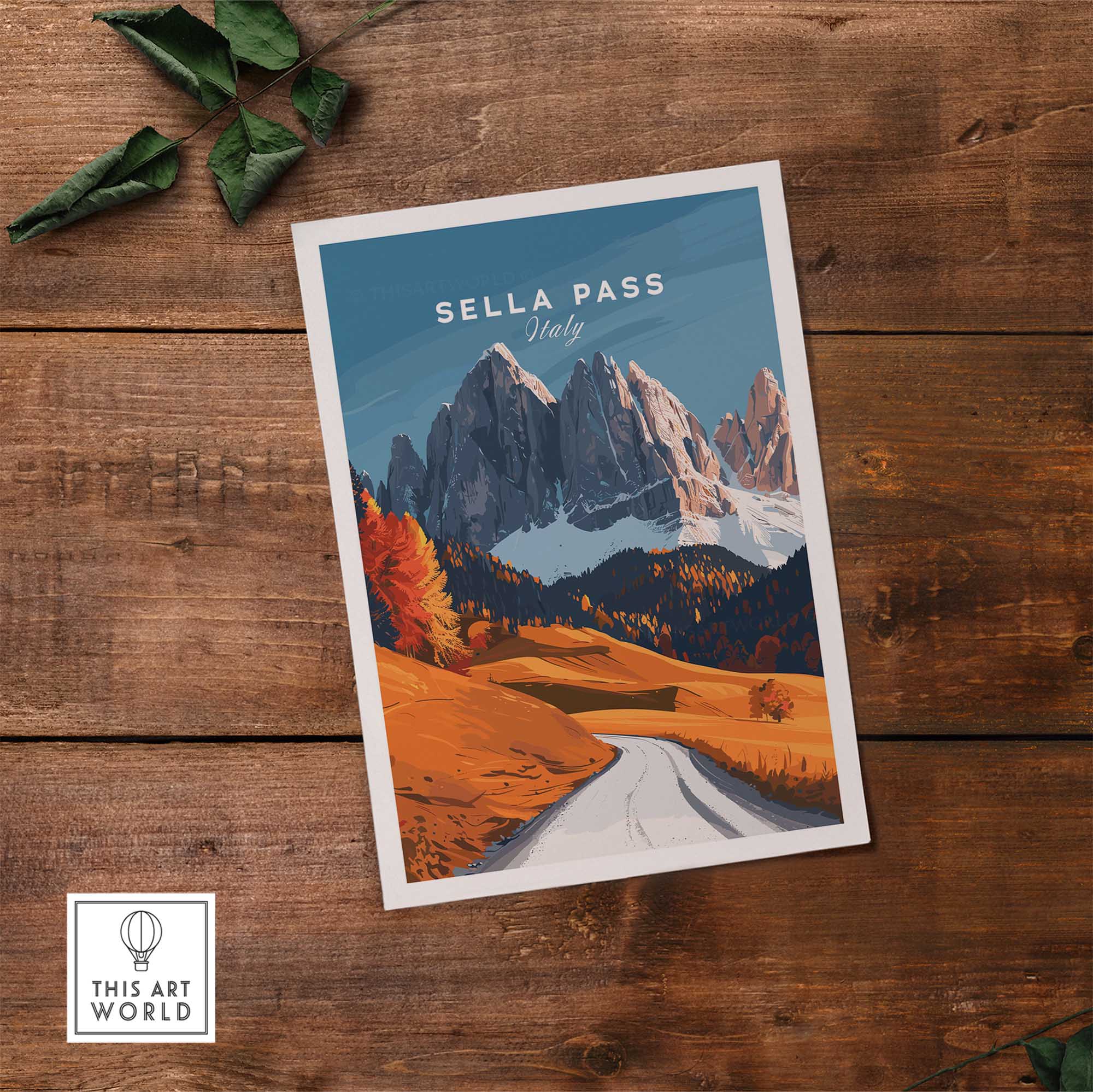 Sella Pass Art Print Italy-This Art World