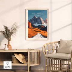 Sella Pass Art Print Italy-This Art World